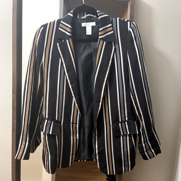H&M Striped Blazer